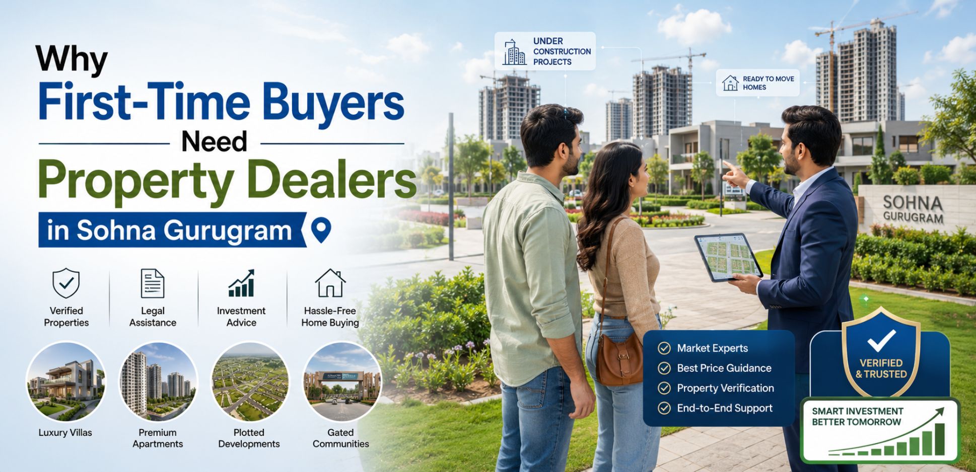 Why First-Time Buyers Need Property Dealers in Sohna Gurugram