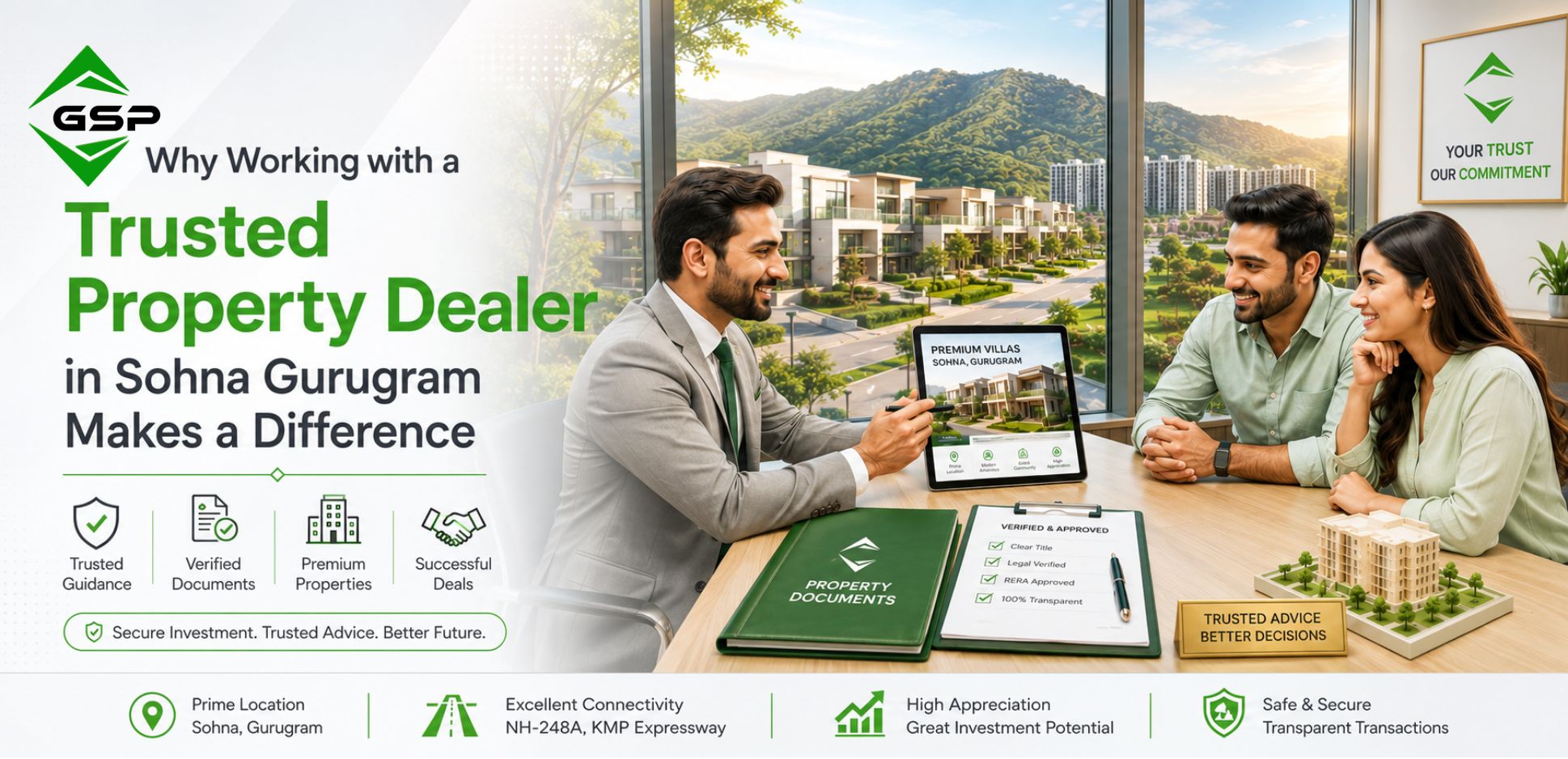Why Working with a Trusted Property Dealer in Sohna Gurugram Makes a Difference